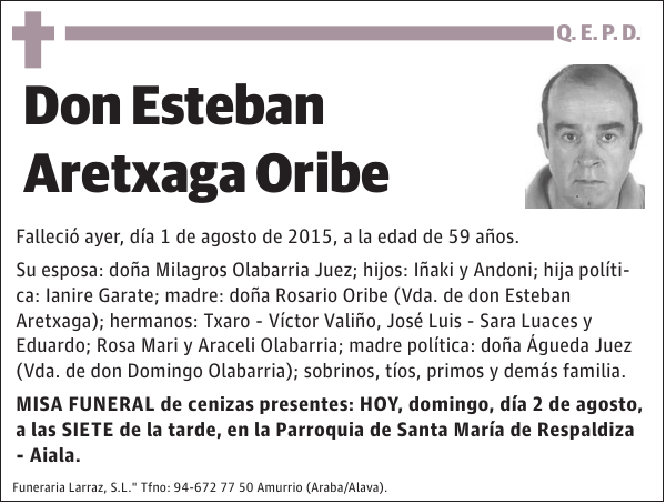 Esteban Aretxaga Oribe