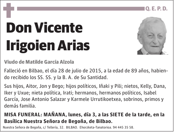 Vicente Irigoien Arias