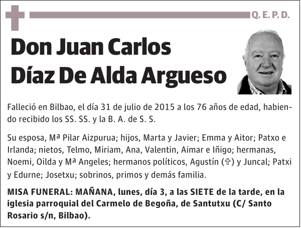 Juan Carlos Díaz De Alda Argueso