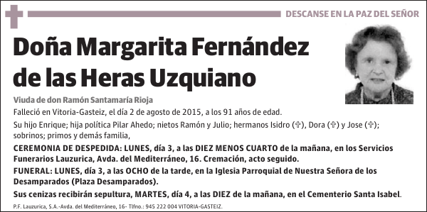 Margarita Fernández de las Heras Uzquiano