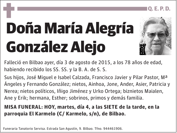 María Alegría González Alejo