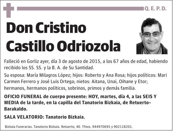 Cristino Castillo Odriozola