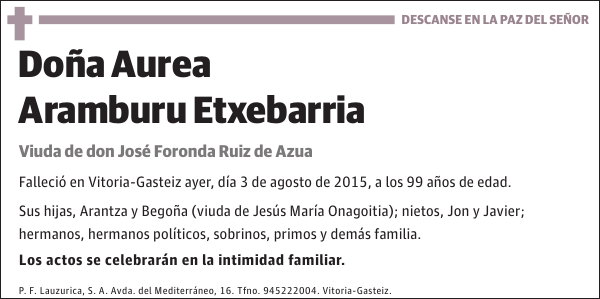 Aurea Aramburu Etxebarria