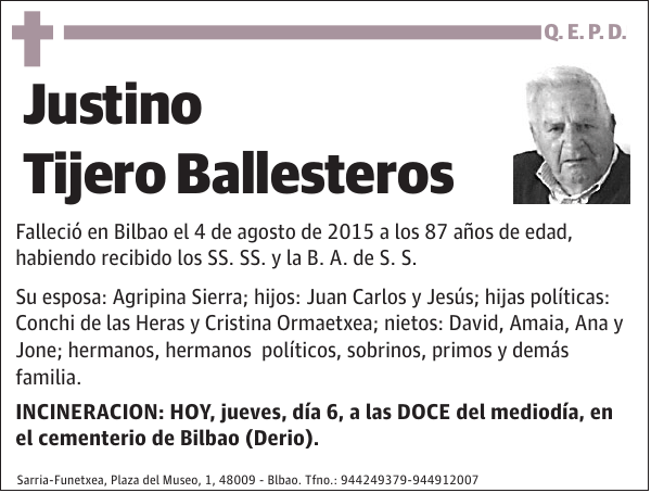 Justino Tijero Ballesteros