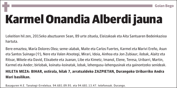 Karmel Onandia Alberdi