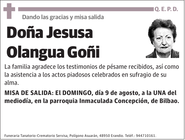 Jesusa Olangua Goñi