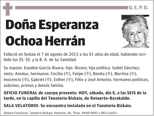 Esperanza Ochoa Herrán