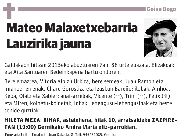 Mateo Malaxetxebarria Lauzirika