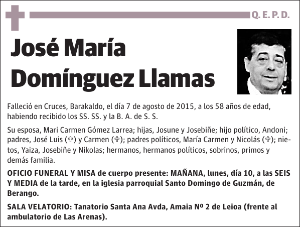 José María Domínguez Llamas