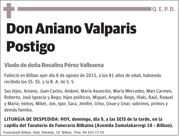 Aniano Valparis Postigo