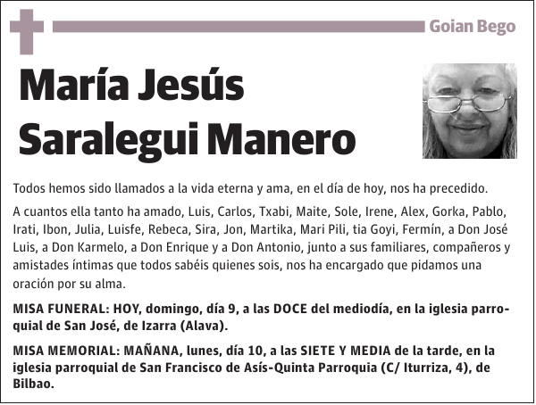 María Jesús Saralegui Manero