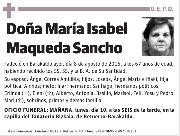 María Isabel Maqueda Sancho