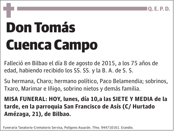 Tomás Cuenca Campo