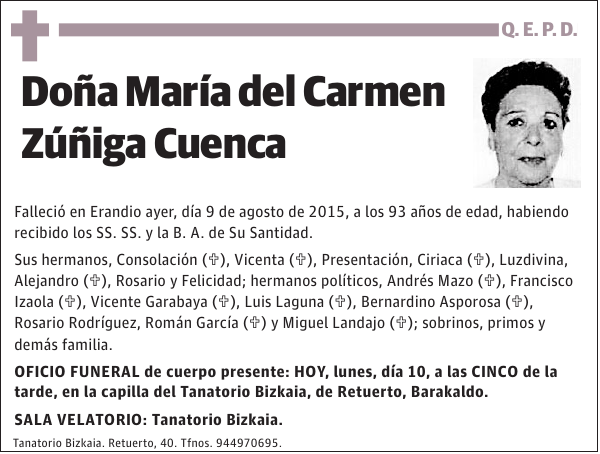 María del Carmen Zúñiga Cuenca