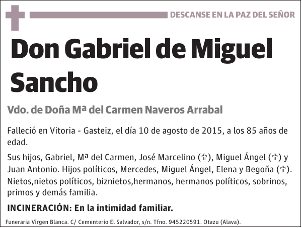 Gabriel de Miguel Sancho