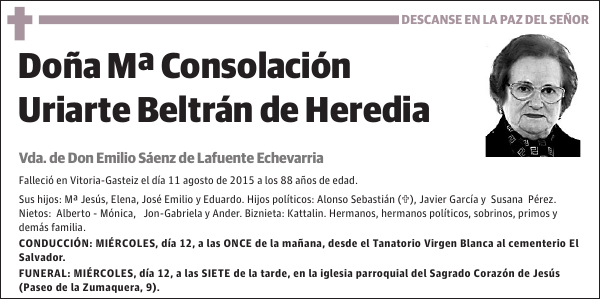 Mª Consolación Uriarte Beltrán de Heredia