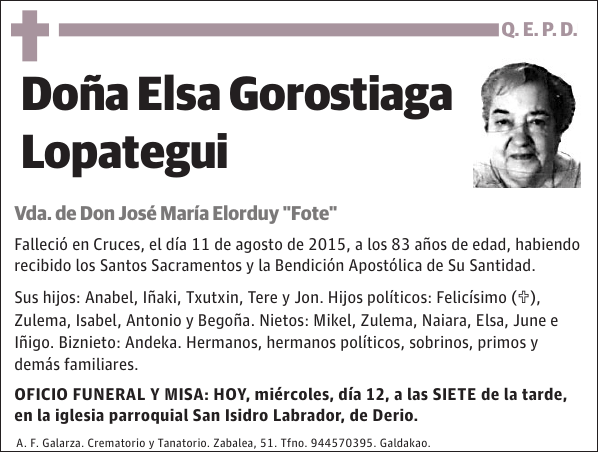 Elsa Gorostiaga Lopategui