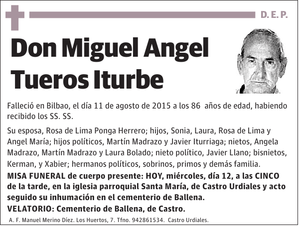 Miguel Angel Tueros Iturbe