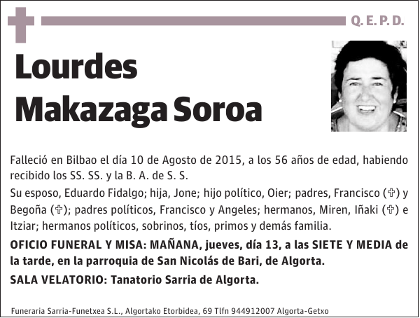 Lourdes Makazaga Soroa