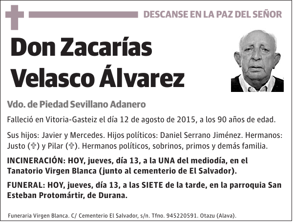 Zacarías Velasco Álvarez