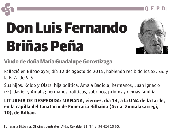 Luis Fernando Briñas Peña