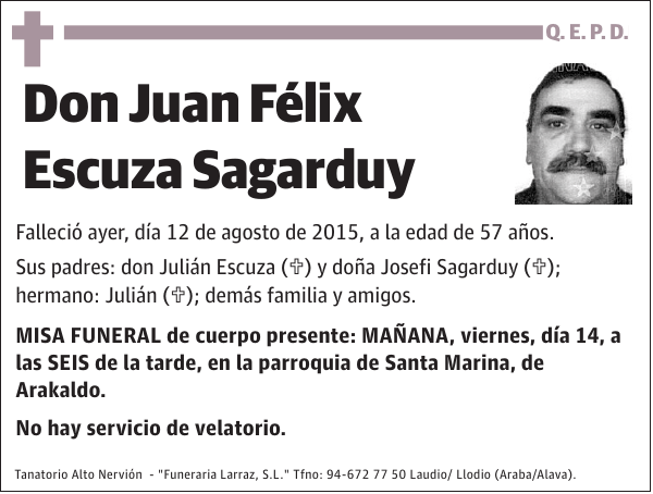 Juan Félix Escuza Sagarduy