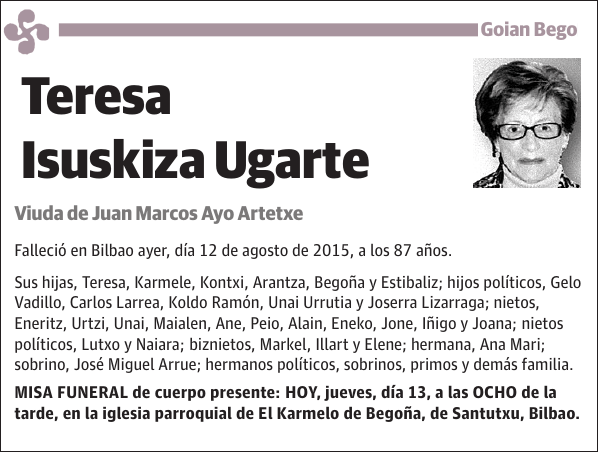 Teresa Isuskiza Ugarte