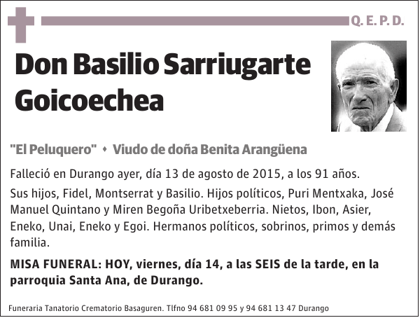 Basilio Sarriugarte Goicoechea