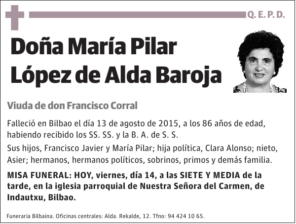 María Pilar López de Alda Baroja