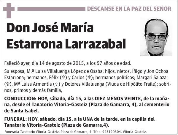 José María Estarrona Larrazabal