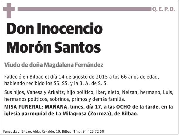 Inocencio Morón Santos