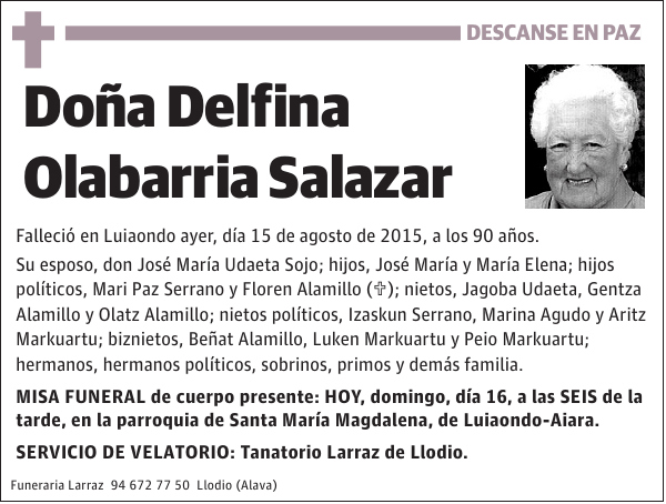 Delfina Olabarria Salazar