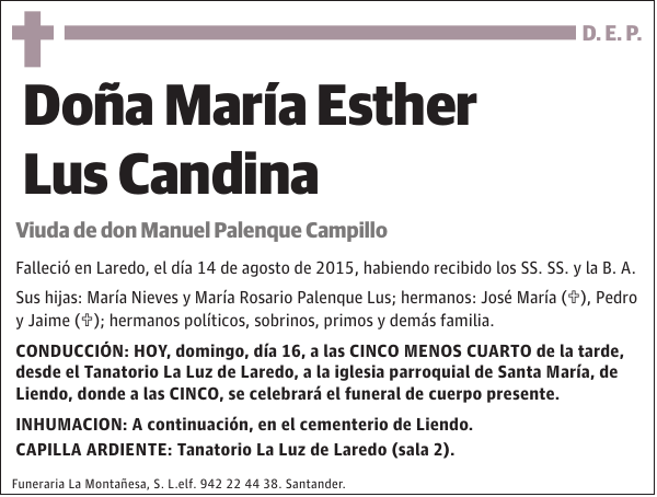 María Esther Lus Candina