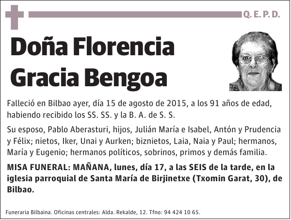 Florencia Gracia Bengoa