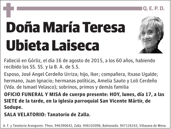 María Teresa Ubieta Laiseca