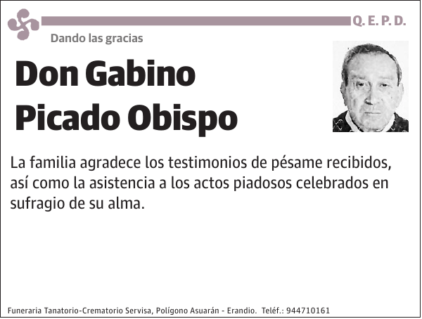 Gabino Picado Obispo