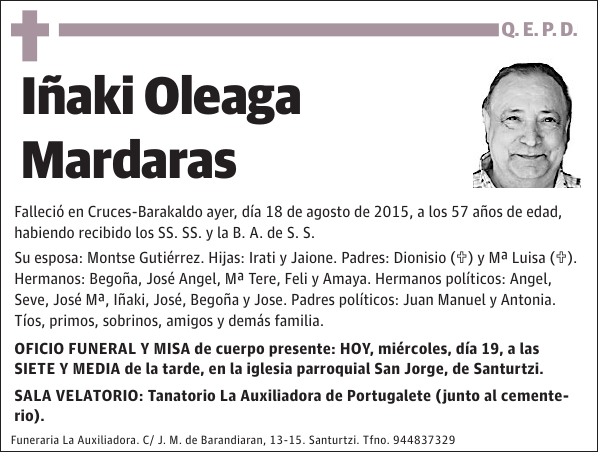 Iñaki Oleaga Mardaras