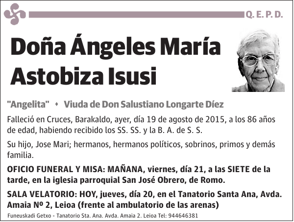 Ángeles María Astobiza Isusi