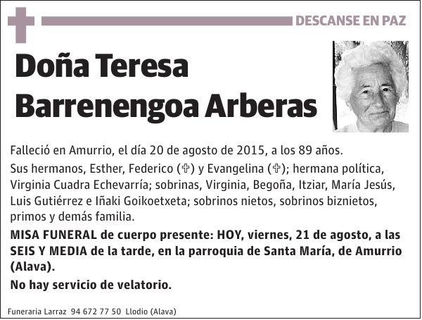 Teresa Barrenengoa Arberas