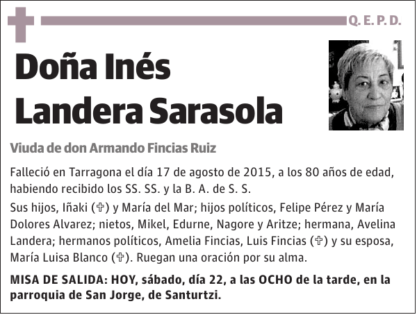 Inés Landera Sarasola