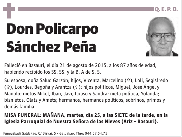 Policarpo Sánchez Peña