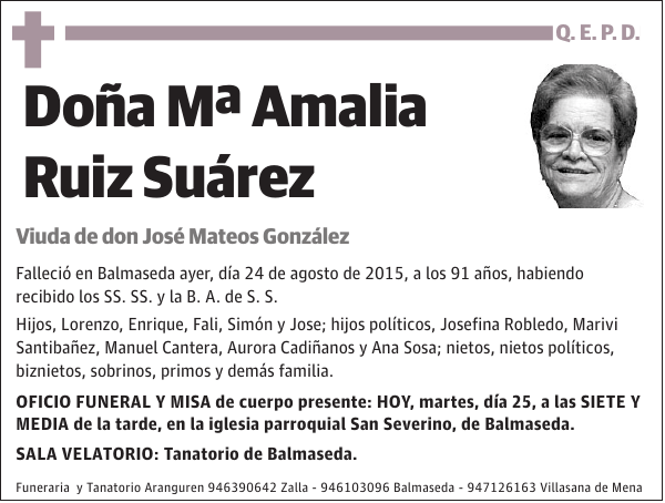 Mª Amalia Ruiz Suárez