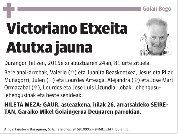 Victoriano Etxeita Atutxa