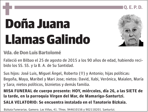 Juana Llamas Galindo