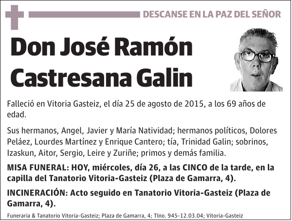 José Ramón Castresana Galin