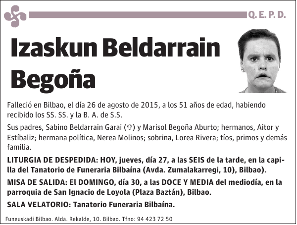 Izaskun Beldarrain Begoña