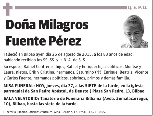 Milagros Fuente Pérez