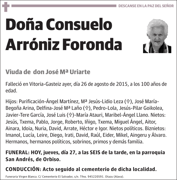 Consuelo Arróniz Foronda