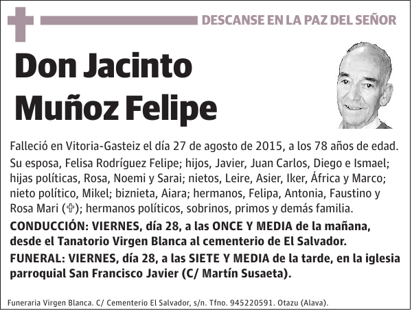 Jacinto Muñoz Felipe