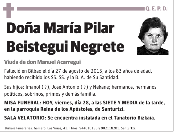 María Pilar Beistegui Negrete